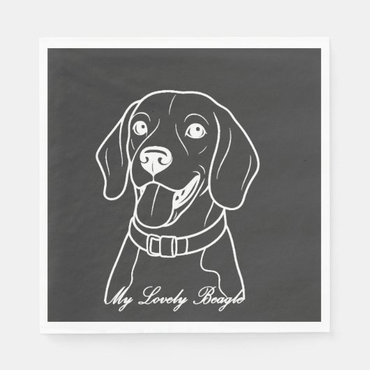 Lieve Beagle Servet (Voorkant)