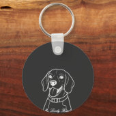 Lieve Beagle Sleutelhanger (Voorkant)