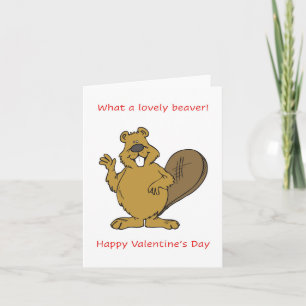 Lieve Beaver, Happy Valentijnsdag Kaart