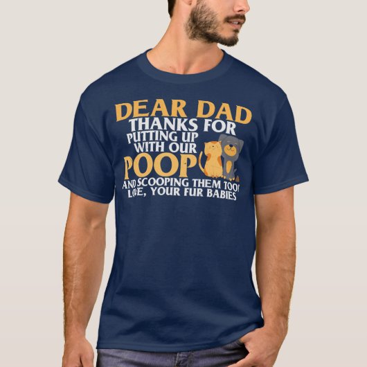 Lieve Bedankt van papa voor het oppakken van mijn T-shirt (Voorkant)