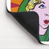 Lieve bedoel je, ik ben niet bang geweest? Pop Art Muismat (Hoek)