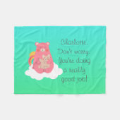 Lieve Beer Fleece Deken (Voorkant (Horizontaal))