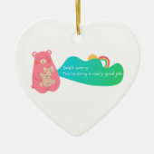 Lieve Beer Keramisch Ornament (Voorkant)