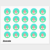 Lieve Beer Ronde Sticker (Vel)