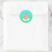 Lieve Beer Ronde Sticker (Tas)