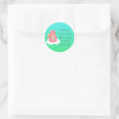 Lieve Beer Ronde Sticker (Tas)