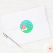 Lieve Beer Ronde Sticker (Envelop)