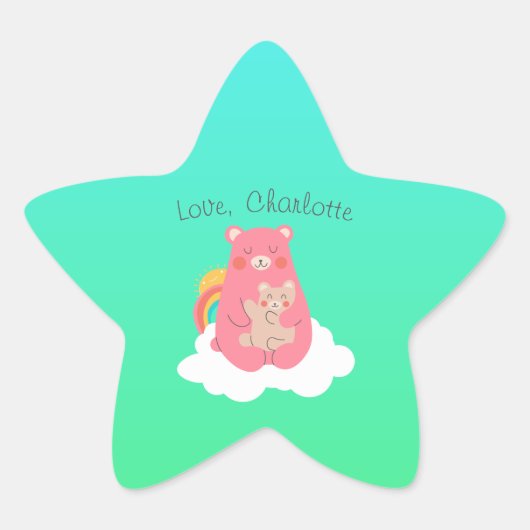 Lieve Beer Ster Sticker (Voorkant)