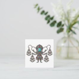Lieve Berber Amazigh Fibula Khalla Kawaii Sticker Vierkante Visitekaartje