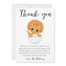 lieve bericht baby shower bedankkaartjes