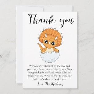 lieve bericht baby shower bedankkaartjes kaart