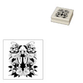 Lieve bidsprinkhaan en berglaurier rubberstempel (Gestempeld)