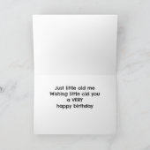 LIEVE BIGGEN ZEGGEN "GELUKKIGE VERJAARDAG" KAART (Binnen)