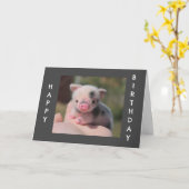 LIEVE BIGGEN ZEGGEN "GELUKKIGE VERJAARDAG" KAART (Gele Bloem)