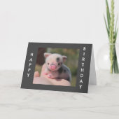 LIEVE BIGGEN ZEGGEN "GELUKKIGE VERJAARDAG" KAART (Voorkant)