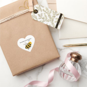 🐝 Lieve Bij Hart Stickers voor Cadeaus 💛✨