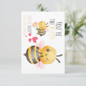 Lieve Bij-Thema Dankkaart voor Leraren – Grappig Bedankkaart (Staand voorkant)