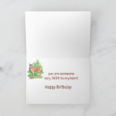 Lieve Birthday Greetings, iemand Deer naar mijn ha Kaart (Binnen)