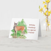 Lieve Birthday Greetings, iemand Deer naar mijn ha Kaart (Gele Bloem)