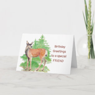 Lieve Birthday Greetings, iemand Deer naar mijn ha Kaart