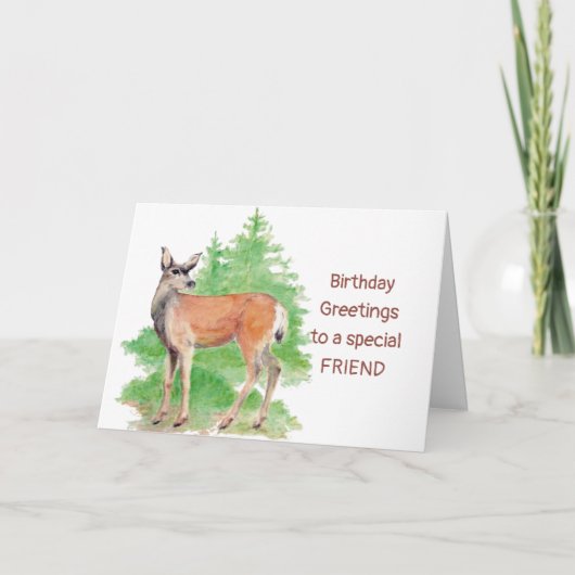 Lieve Birthday Greetings, iemand Deer naar mijn ha Kaart (Voorkant)