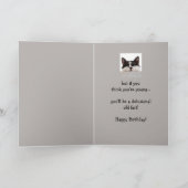 Lieve Birthday Old Age Over the Hill, Cat Humor Kaart (Binnen)