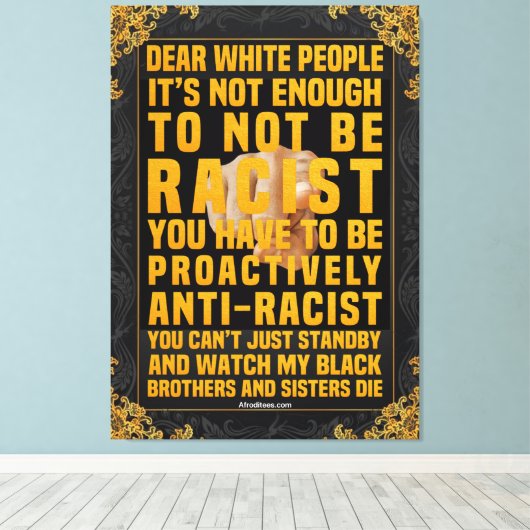 Lieve blanke mensen canvas afdruk (Insitu (Houten vloer))