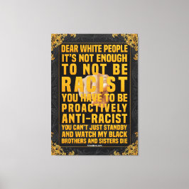 Lieve blanke mensen canvas afdruk