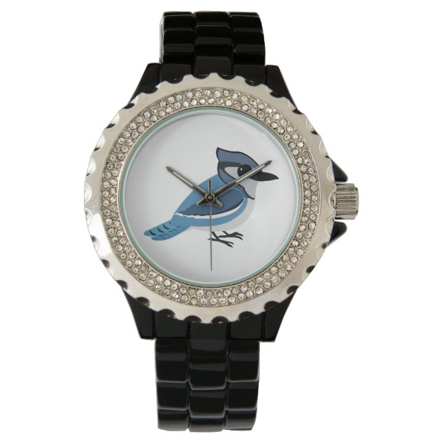 Lieve Blauwe Gaai Horloge (Voorkant)