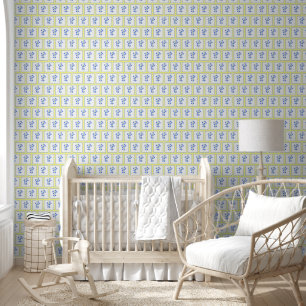 Lieve Blauwe Klokjes Behang