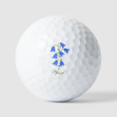 Lieve Blauwe Klokjes Golfballen (Voorkant)