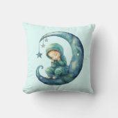 Lieve blauwe kussen babyslaapkamer (Voorkant)