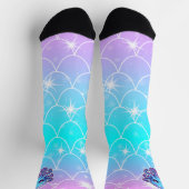 Lieve blauwe octopus sokken (Top)