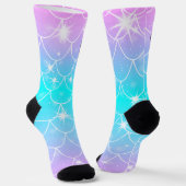 Lieve blauwe octopus sokken (Gebogen)
