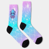 Lieve blauwe octopus sokken (Rechts)