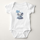 Lieve Blauwe Olifant - Klein Pindaatje Romper (Voorkant)