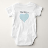 Lieve Blauwe Olifant - Klein Pindaatje Romper (Achterkant)