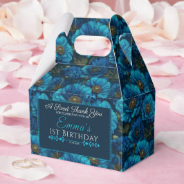 Lieve blauwe roos dank je wel  bedankdoosjes