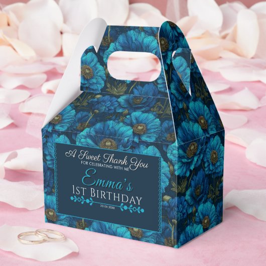 Lieve blauwe roos dank je wel bedankdoosjes (Huwelijk)