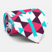 Lieve Blauwe Roze Bruidegom Stijl Stropdas (Opgerold)