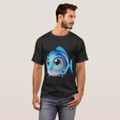Lieve Blauwe Vis T-shirt (Voorkant volledig)