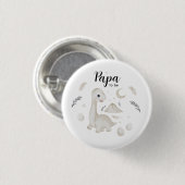 Lieve Boho Dinosaur Papa Wordt Aangepaste Knop Ronde Button 3,2 Cm (Voorkant /achterkant)