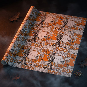 Lieve Boo Crew Halloween Vrienden Cadeaupapier