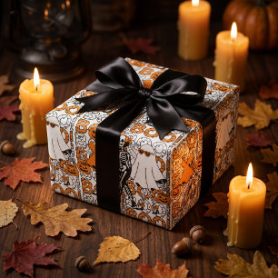 Lieve Boo Crew Halloween Vrienden Cadeaupapier