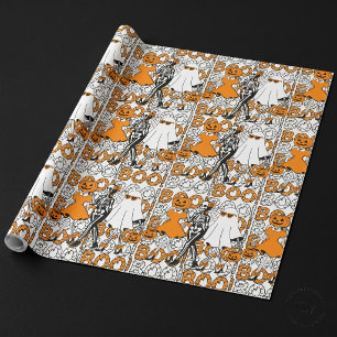 Lieve Boo Crew Halloween Vrienden Cadeaupapier