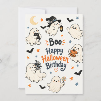 Lieve Boo Halloween Geest Verjaardagskaart Kaart