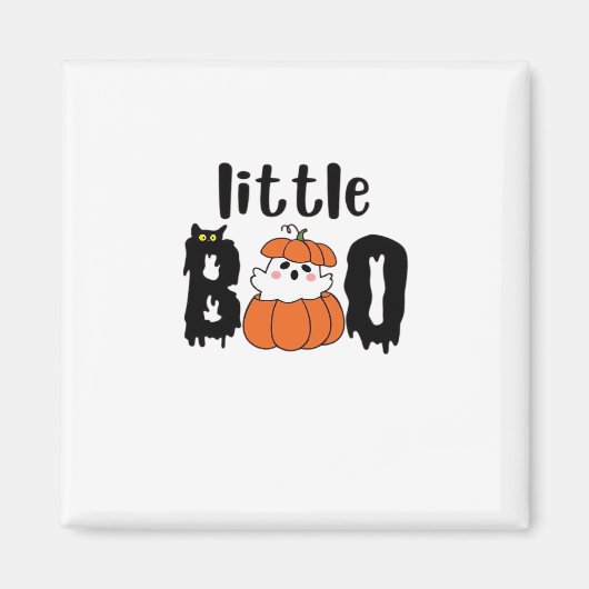 Lieve Boo Schattige Halloween Pompoen Kat Vintage  Magneet (Voorkant)
