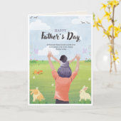 Lieve boodschap voor papa kaart (Gele Bloem)