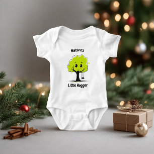 Lieve Boomknuffelaar Baby Eco Illustratie Romper