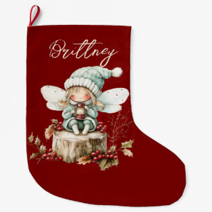Lieve bos Kerst elfje Grote Kerstsok